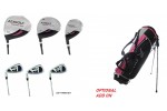 AGXGOLF GIRLS LEFT HAND STARTER MAGNUM GOLF CLUB SET wDRIVER+IRONS+PUTTER - OPTIONAL BOYS STAND BAG ! BUILT in the USA !